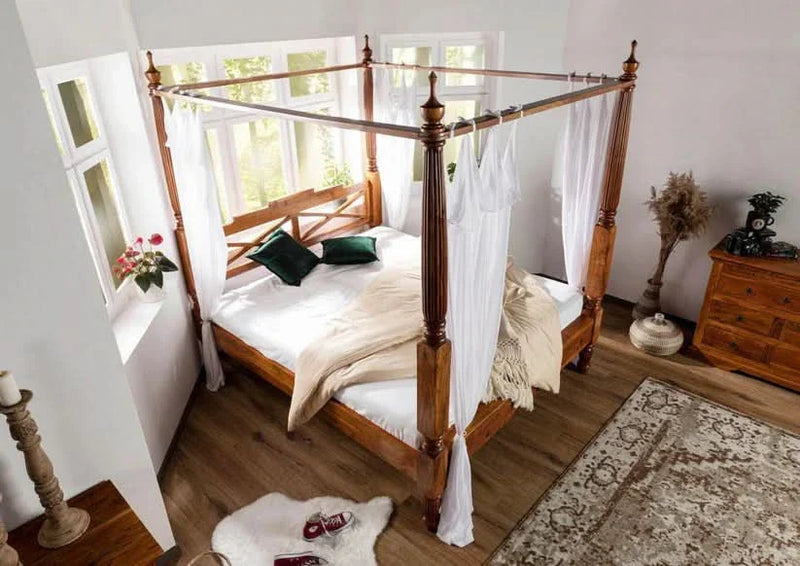 Krishu Solid Wood Poster Bed - Craft Decor