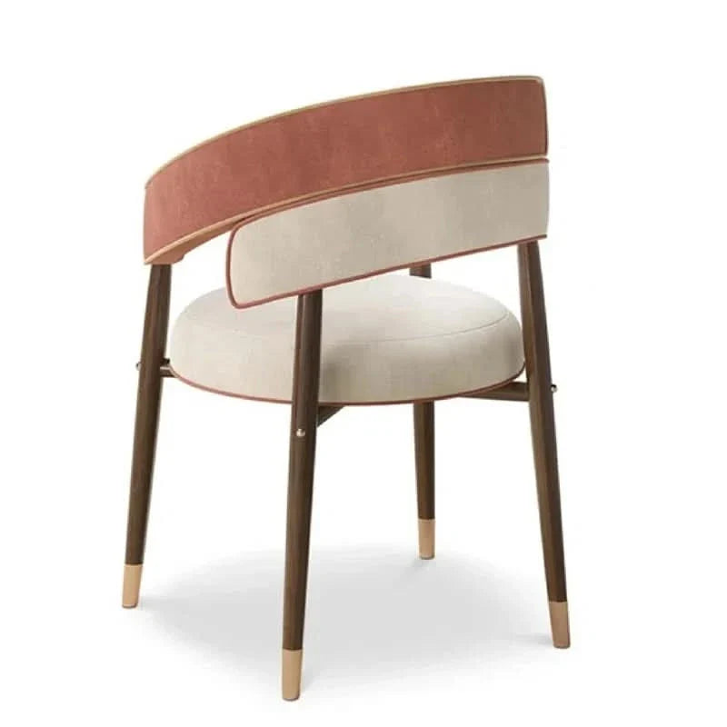 Leminute Fabric Arm Chair Dining Chair - Craft Decor
