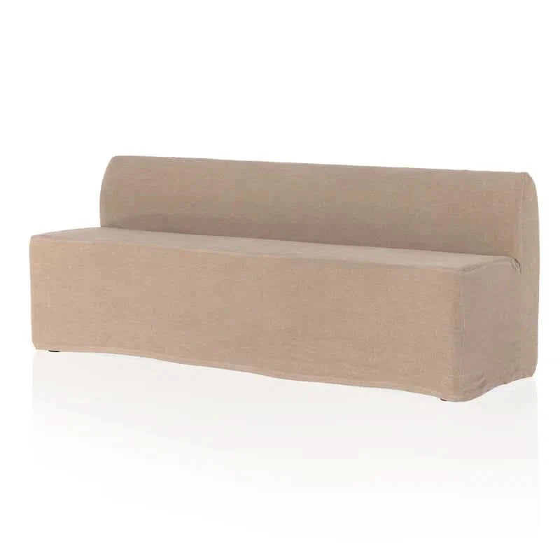 Helpon Linen Blend Upholstered Bench - craft decor