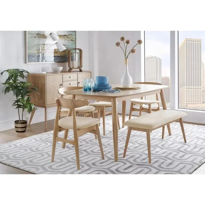 Jasber Polyester Blend Upholstered Bench - craft decor