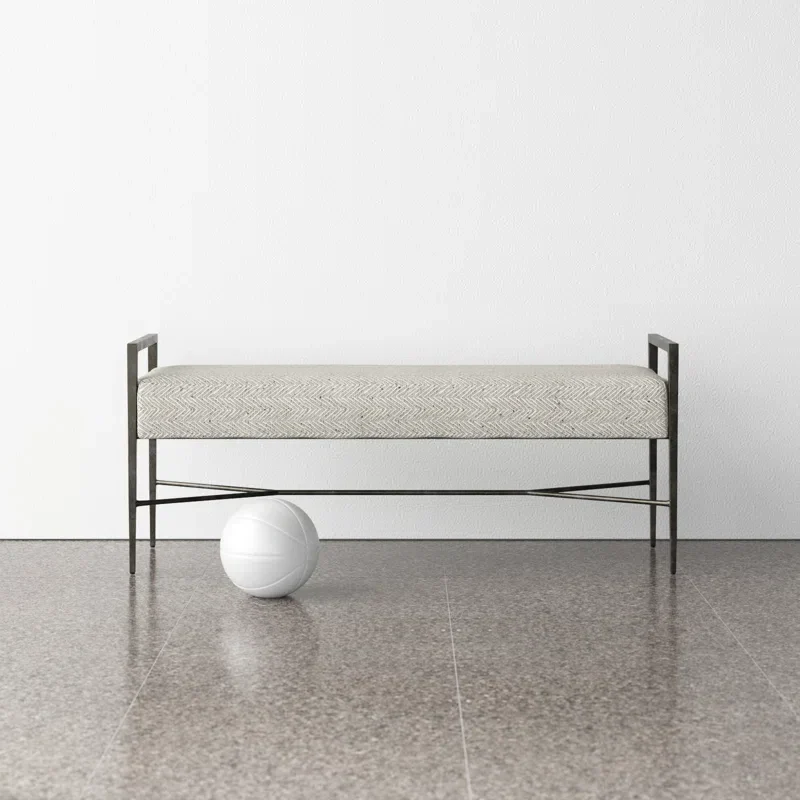 Sherrylon Polyester Blend Upholstered Bench - craft decor