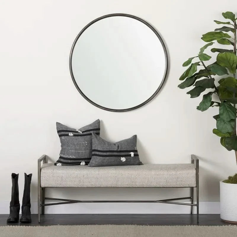 Sherrylon Polyester Blend Upholstered Bench - craft decor