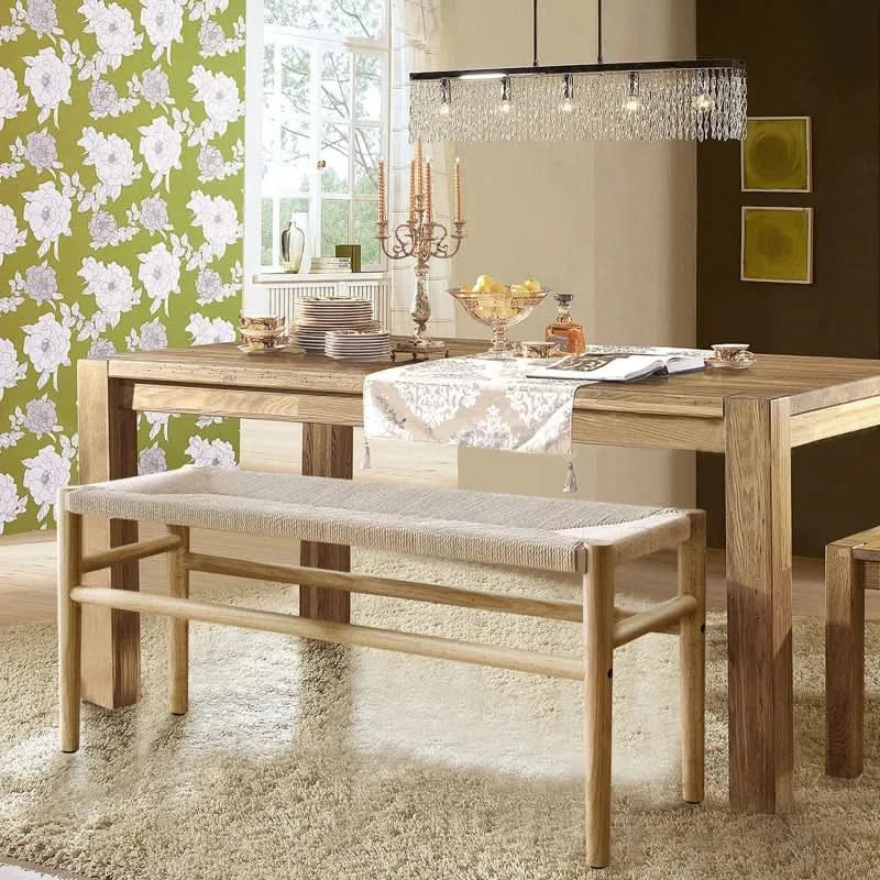 Carnuser Solid Wood Dining Entryway Bench - craft decor