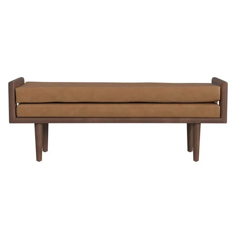 Gasipor Faux Leather Upholstered Bench - craft decor