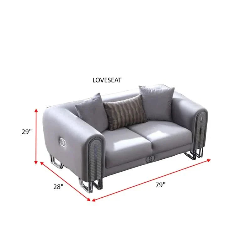 Janyllo 2 - Piece Velvet Living Room Luxury Sofa Set