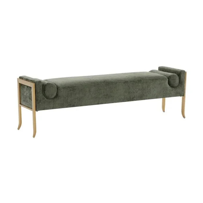 Kaetty Textured Velvet Bench  - craft decor