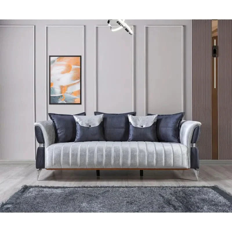 Kalviz 3 - Piece Velvet Living Room Set Luxury Sofa Set
