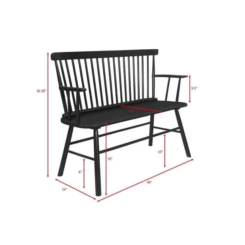 Haiyan Wood Bench - craft decor