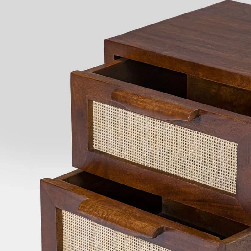 Cevior Rattan Bedside Table - Craft Decor