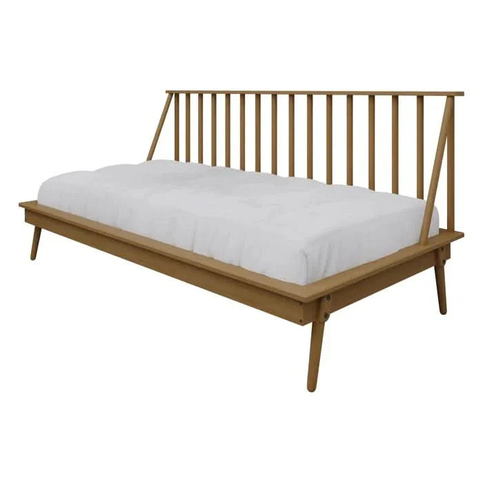 Vintage Spindle Solid Wood Daybed – Classic Charm with Slat Support