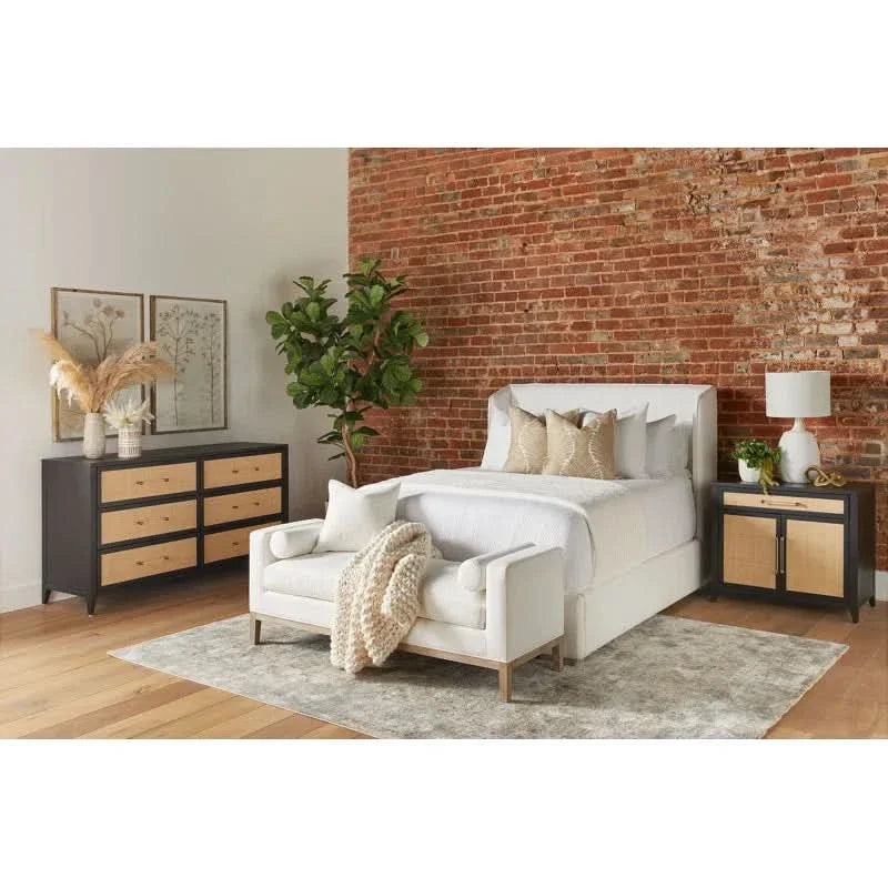 Jazkwich Fabric Upholstered Bench - craft decor
