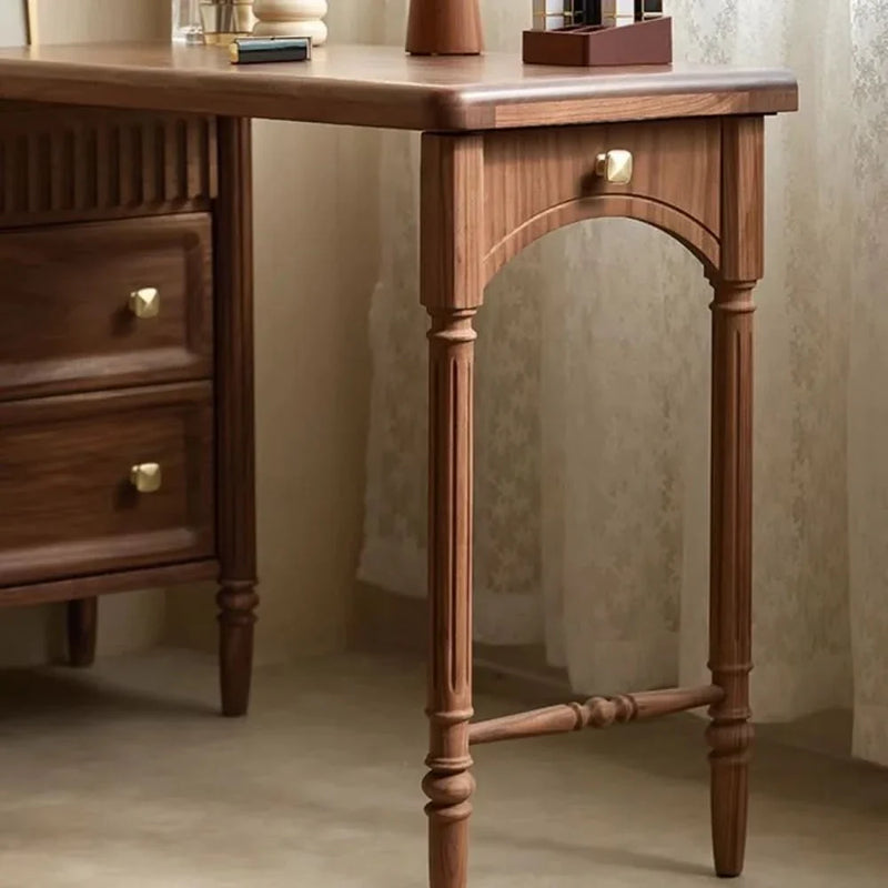 Light Luxury Advanced Solid Wood Dressing Table