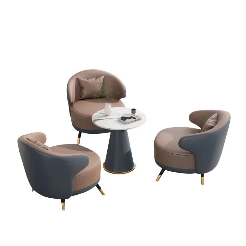 Light Luxury Sofa Tea Table Combinationz 4 - Piece Living Room Set Luxury Sofa Set