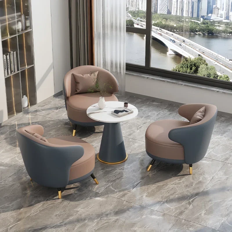 Light Luxury Sofa Tea Table Combinationz 4 - Piece Living Room Set Luxury Sofa Set