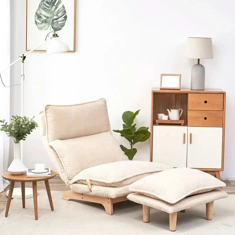 Lashkil Upholstered Accent Chair with Ottoman - Craft Decor
