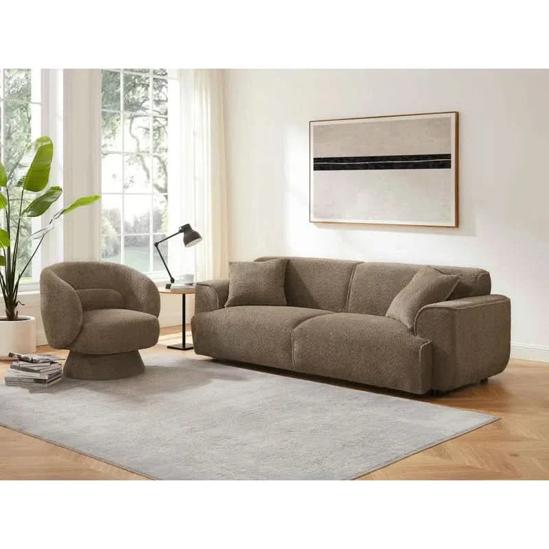 MINIMOREZ Modern Style Wallas Sofa And Dodo V2 Accent Chair Living Room Set Luxury Sofa Set