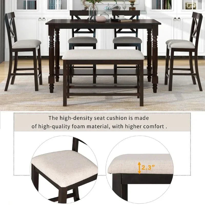Oajester 4 seater Dining Table Set for Modern Living - Craft Decor