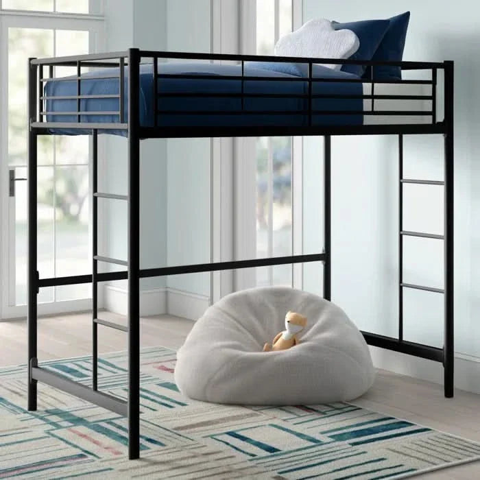 Kebik Metal Platform Loft Bed  - Craft Decor