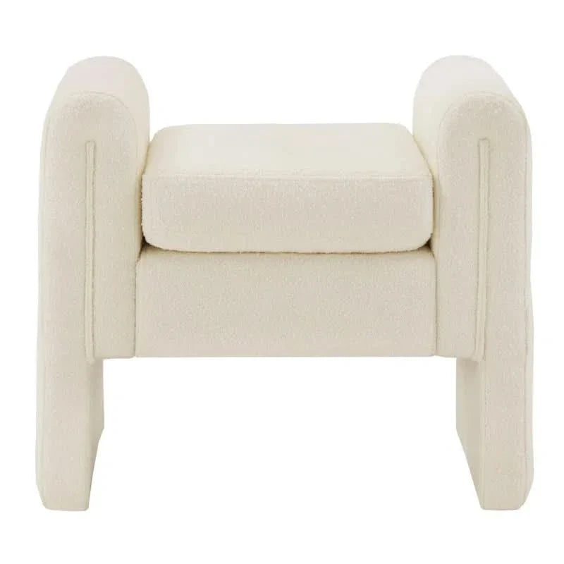 Jaxly Boucle Upholstered Bench - craft decor