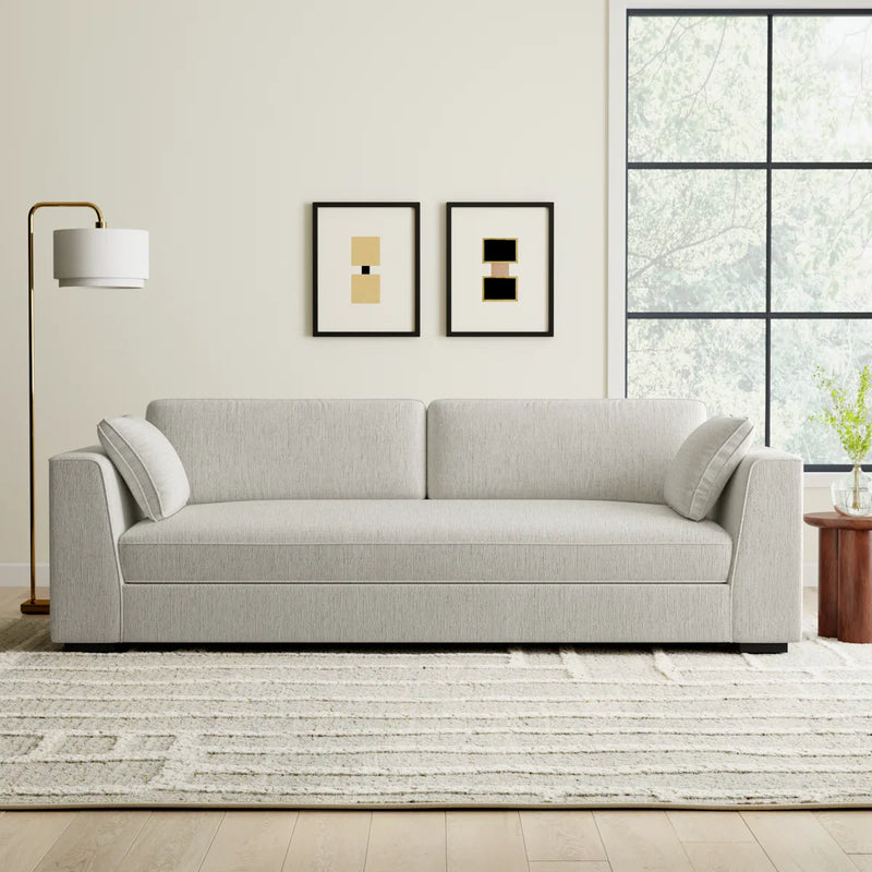 Cargon Modern Upholstered Fabric Sofa for Living Room