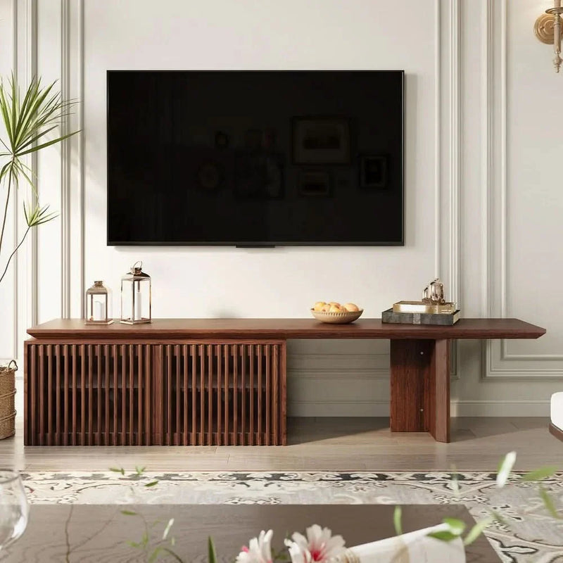 Modern TV stand (extendable) with storage cabinet entertainment center Living room TV stand