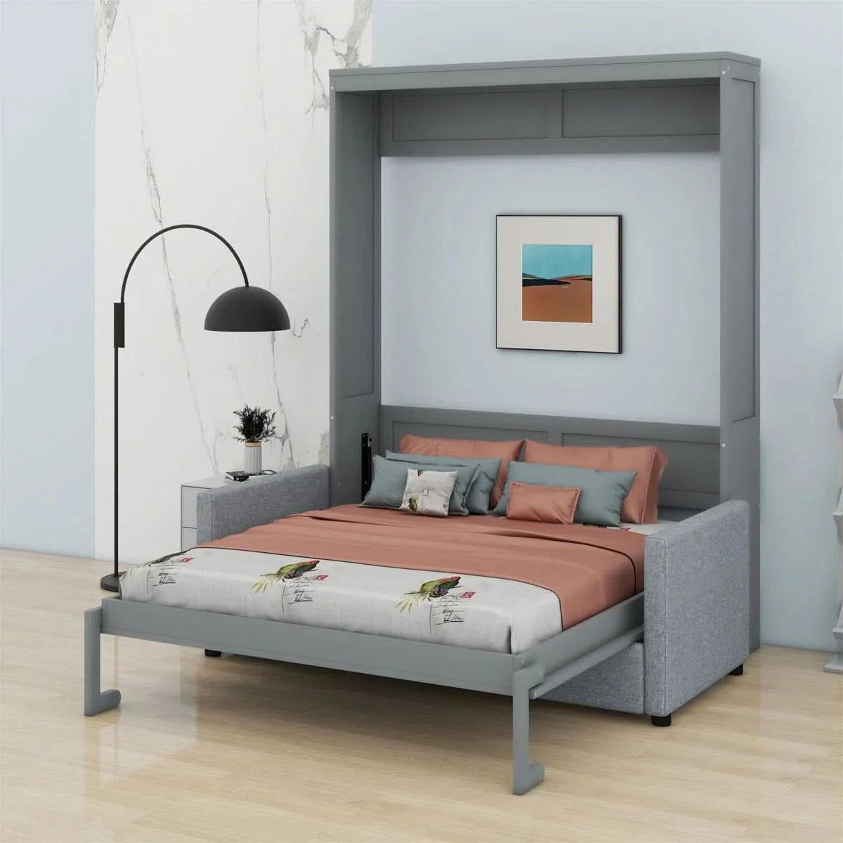 Furank Murphy Bed Wall Bed With Cushion - Craft Decor