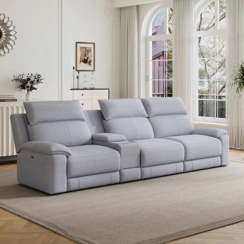 Nashariz Living Room 3 Seater Recliner Sofa - Craft Decor