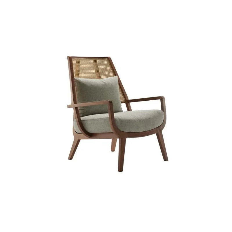 Dawpick Throne wooden rattan cane Chair - Craft Decor
