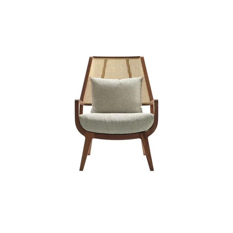 Dawpick Throne wooden rattan cane Chair - Craft Decor