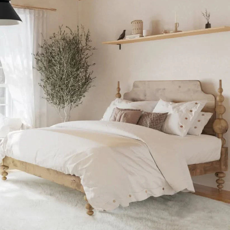 Superiser Solid Wood Bed - craft decor