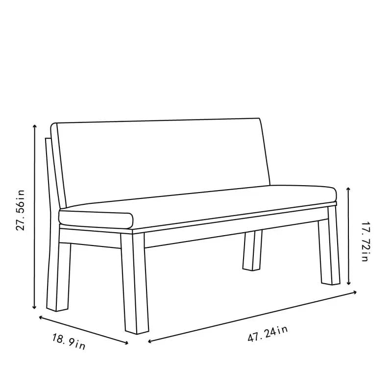 Azmired Upholstered Bench - craft decor