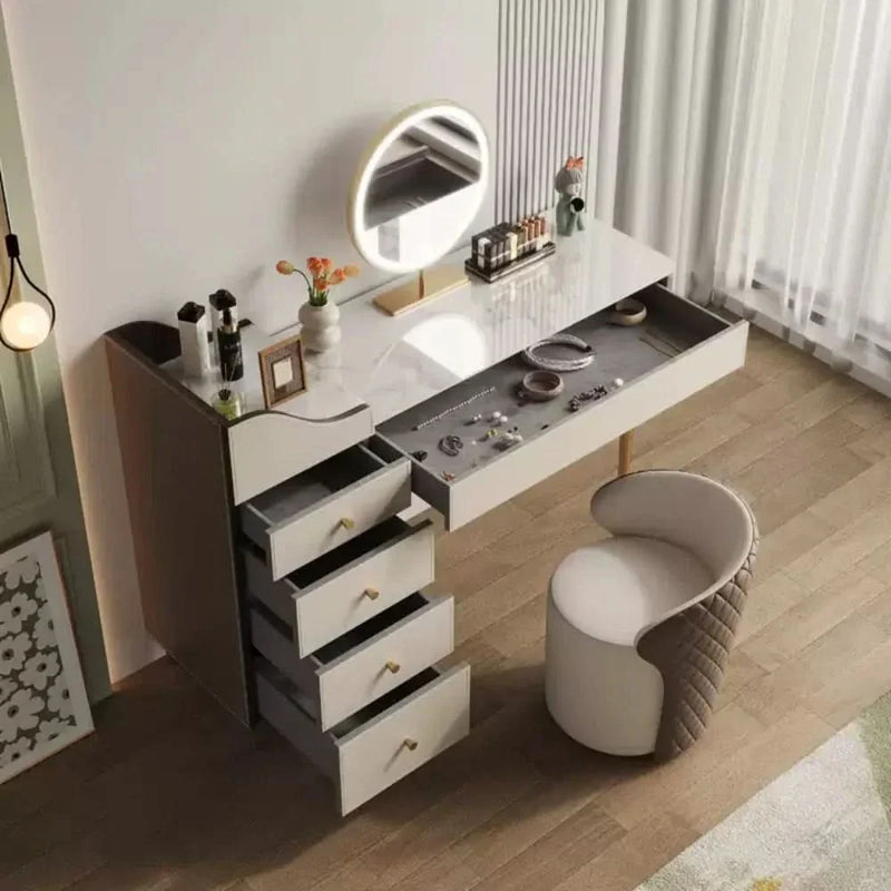 Modern Vanity Dressing Table with Marble Top