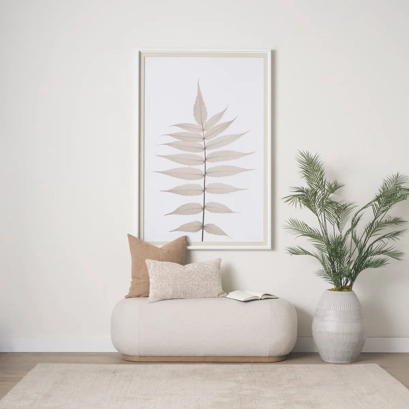 Carbon Upholstered Bench - craft decor