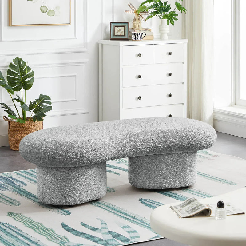 Simmy Polyester Blend Upholstered Bench - craft decor