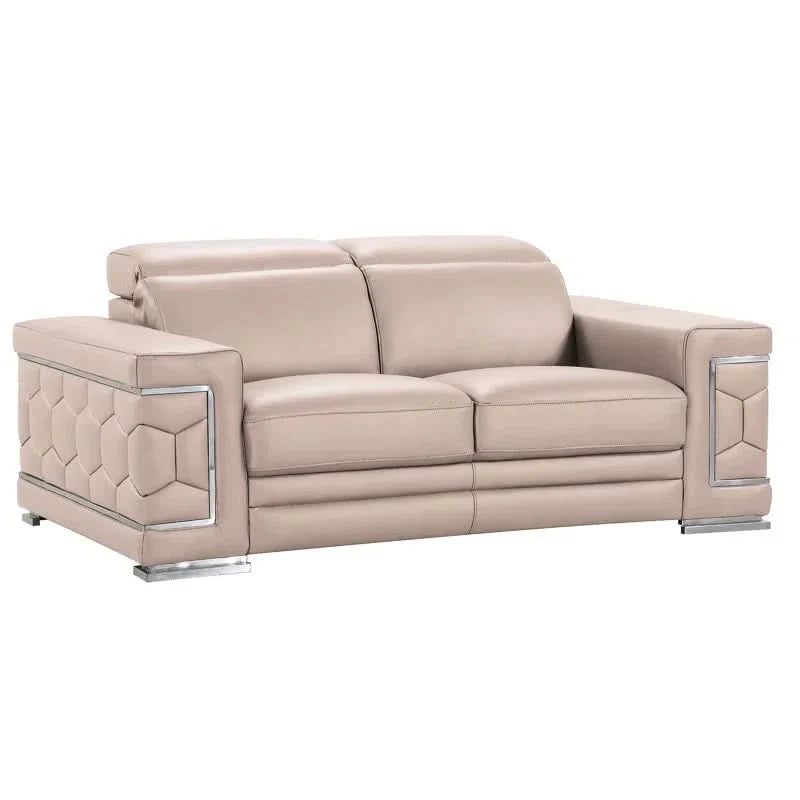Porphyriosz Leather 2 Seater Sofa - Craft Decor