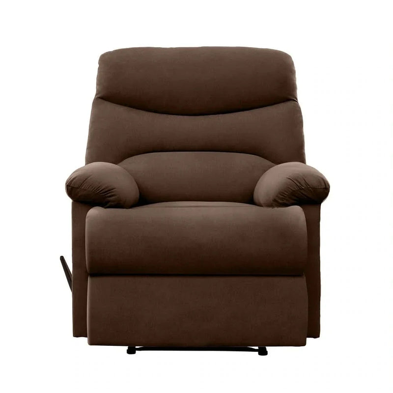 Lounger Wall Hugger Microfiber Recliner - Dark Brown