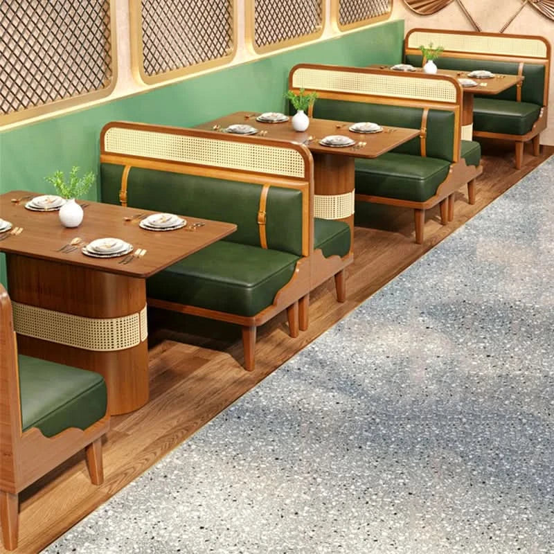 Azino  Faux Leather Double Bench Set Of Two Faux Leather Upholstered Bench