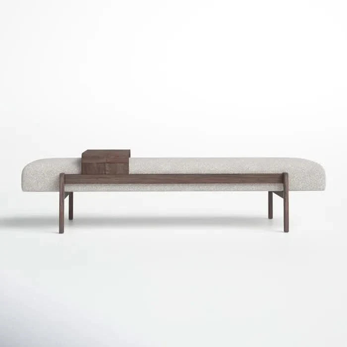 Basker Upholstered Bench - craft decor