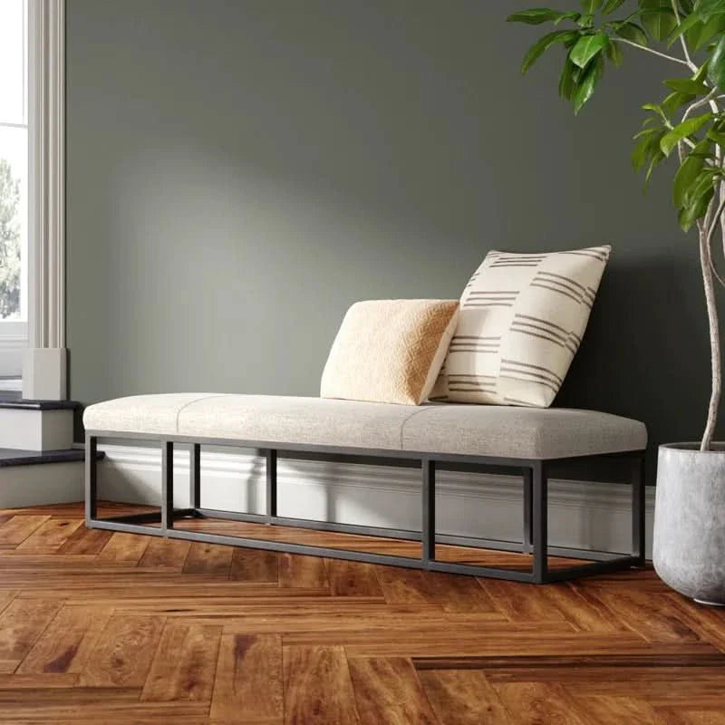 Sanper Polyester Upholstered Bench - craft decor