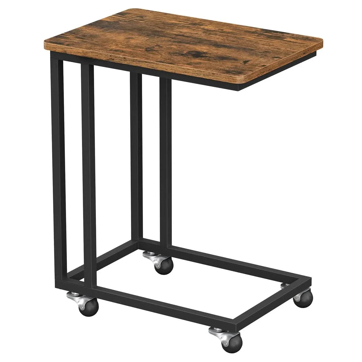 Zek Modern Rolling End Table - Craft Decor