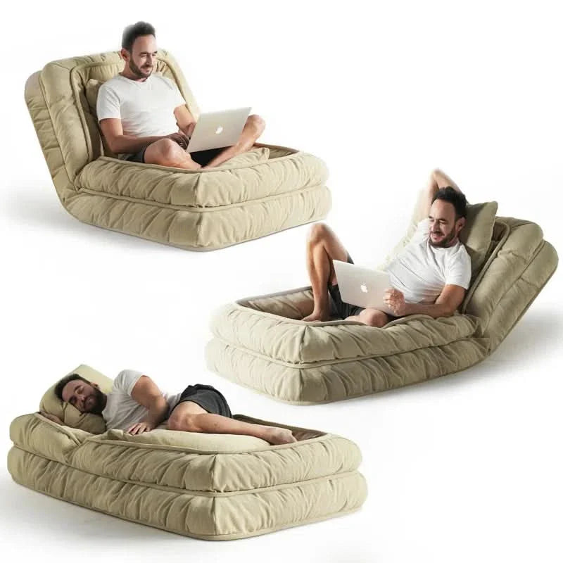 Mextern Adjustable Human Bed With  Foldable Lazy Sofa Bed Floor Chair
