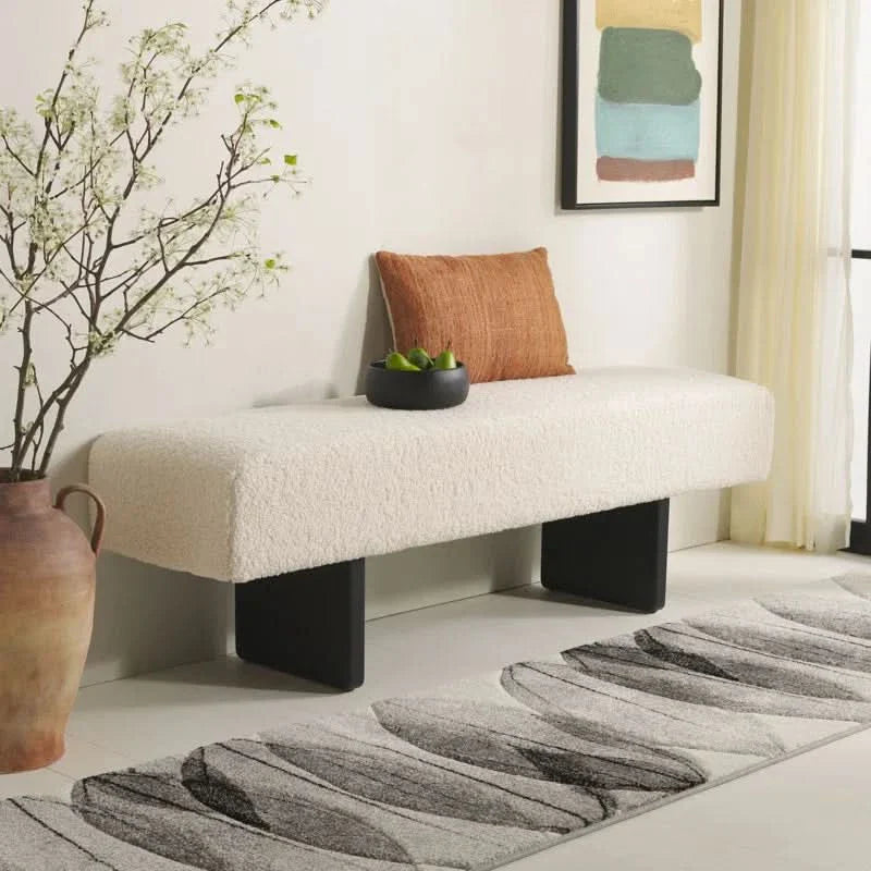 Uycter Wooden Upholstered Bench - craft decor