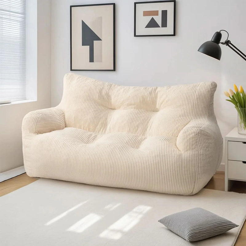 Trule 63" Wide Bean Bag Chair,Corduroy Lazy Sofa,Loveseat
