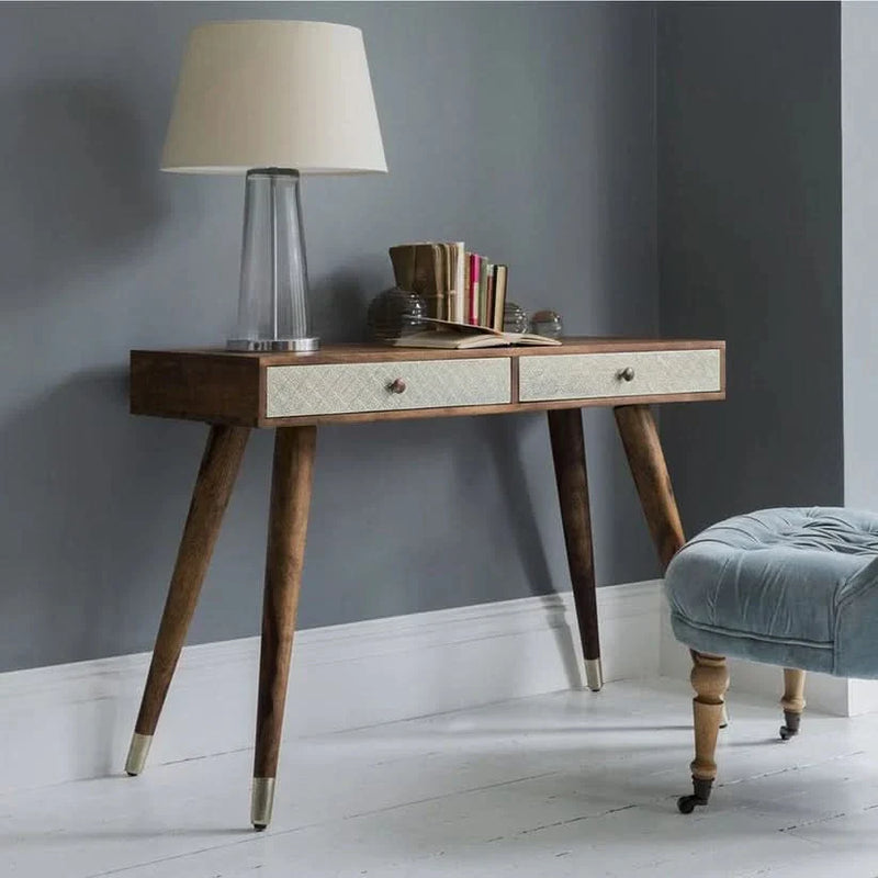 Dinvix Solid Wood Study Table - Craft Decor