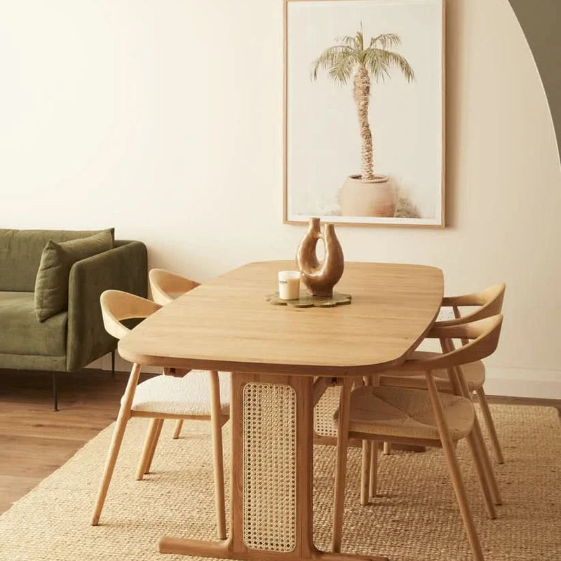 Pippy Modern Rattan Cane Style Dining Set - Craft Decor