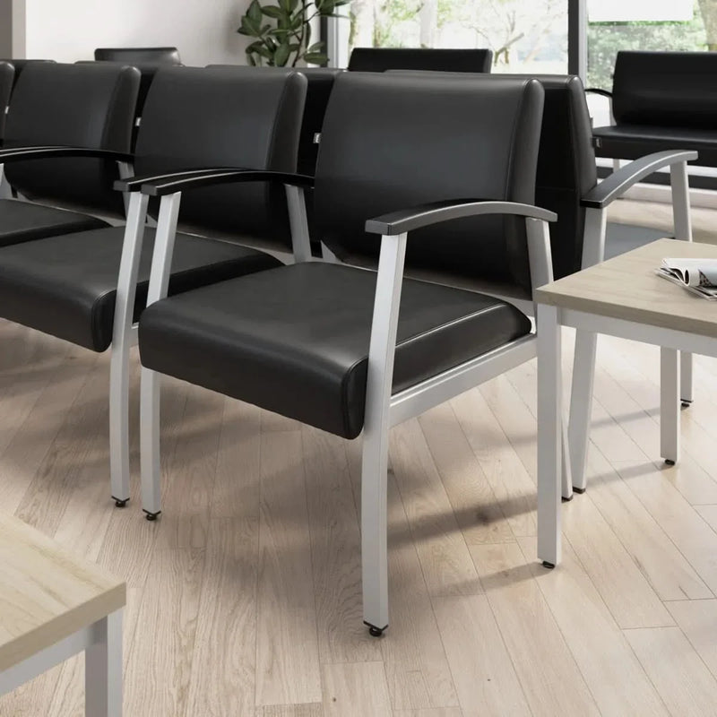 Modern Seat Visitor Room Chair with Metal Frame - Craft Decor