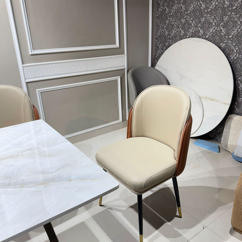 Venny Modern Luxe PU Leather Dining Chair – Craft Decor