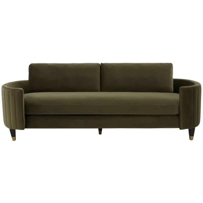 Velvet Sofa with Cushions – Premium Comfort and Rich Texture