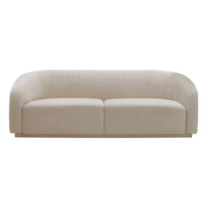 Yara Pleated Velvet Sofa