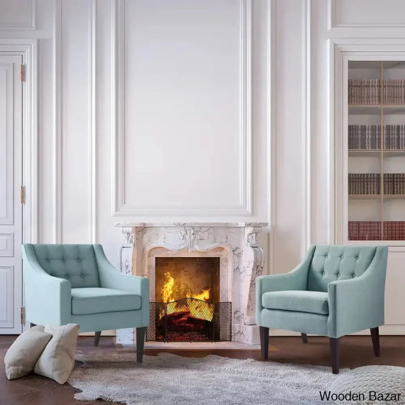 Adonus 25.5'' Wide Tufted Slipcovered Armchair